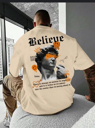 Believe Graphic Oversized T-Shirt